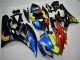 Yamaha YZF R6 Motorrad Verkleidung 2006-2007 - Gelb Blau Rot Glanzendes Schwarz Hai
