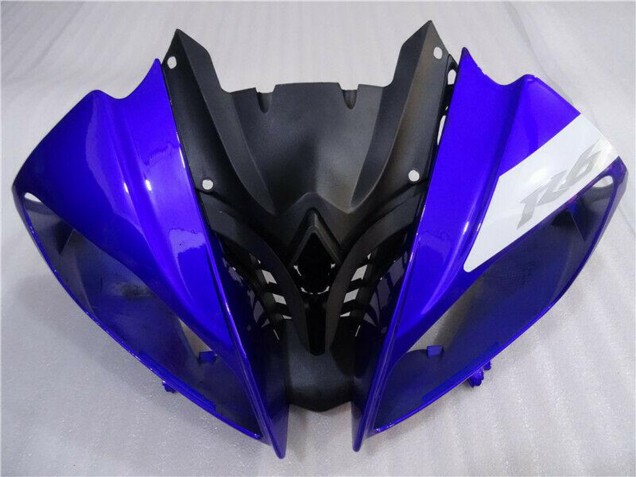 Yamaha YZF R6 Motorrad Verkleidung 2008-2016 - Weiss Blau Matt Schwarz