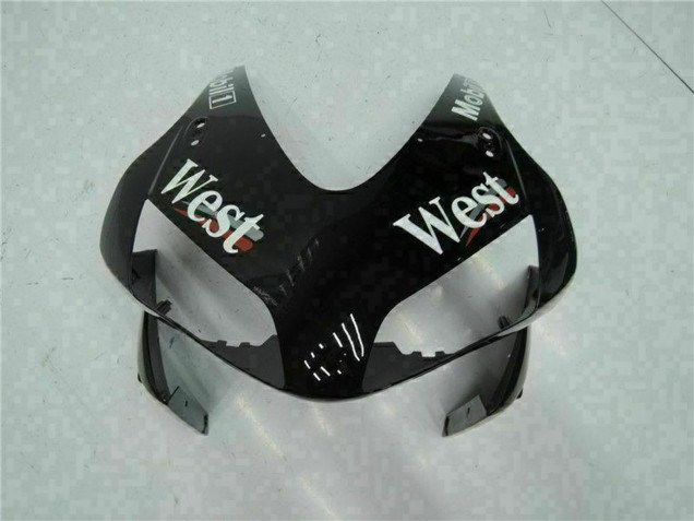 Honda CBR600RR Motorrad Verkleidung 2003-2004 - Glanzendes Schwarz Weiss West Mobil