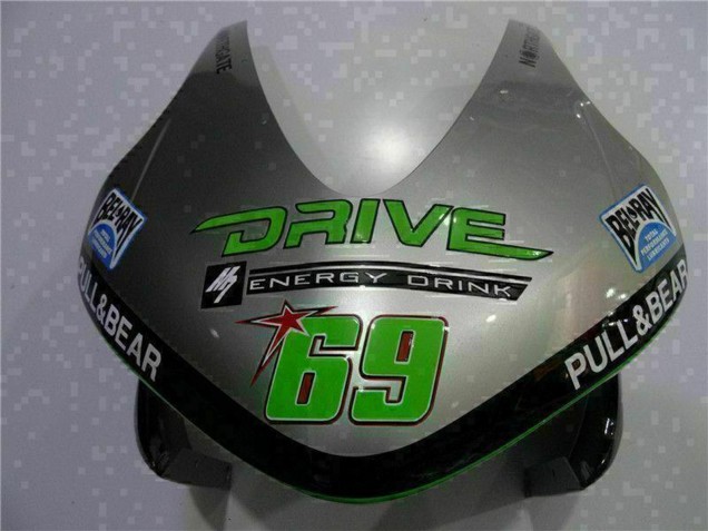 Honda CBR600RR Motorrad Verkleidung 2003-2004 - Silber Grun Glanzendes Schwarz