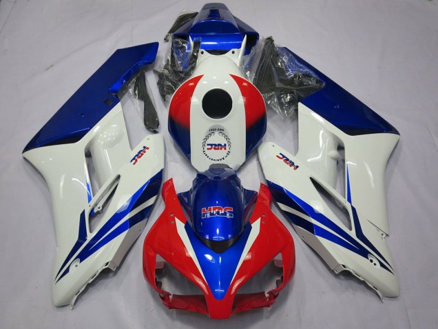 Honda CBR1000RR Motorrad Verkleidung 2004-2005 - Weiss Blau Rot HRC OEM Stil