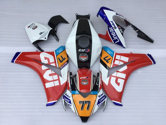 Honda CBR1000RR Motorrad Verkleidung 2008-2011 - Weiss Rot Blau Orange Schwarz Elf Givi 77