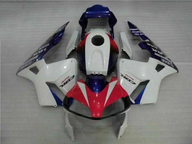Honda CBR600RR Motorrad Verkleidung 2003-2004 - Weiss Rot Blau
