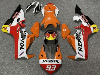 Honda CBR1000RR Motorrad Verkleidung 2017-2023 - Orange Weiss Gelb Rot Glanzendes Schwarz Red Bull Repsol 93