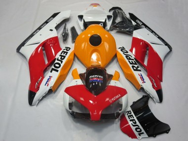 Honda CBR1000RR Motorrad Verkleidung 2004-2005 - Weiss Orange Rot Glanzendes Schwarz Repsol HRC