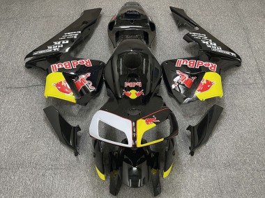 Honda CBR600RR Motorrad Verkleidung 2005-2006 - Schwarz Gelb Weiss Red Bull