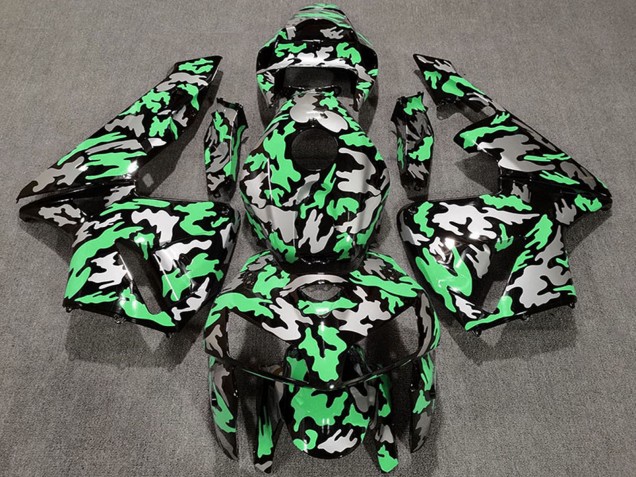 Honda CBR600RR Motorrad Verkleidung 2005-2006 - Camouflage Hellgrun