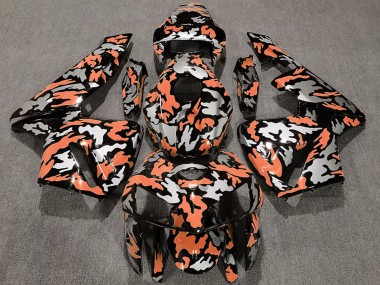 Honda CBR600RR Motorrad Verkleidung 2005-2006 - Camouflage Hellorange