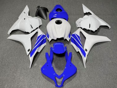 Honda CBR600RR Motorrad Verkleidung 2009-2012 - Weiss Blau Streifen