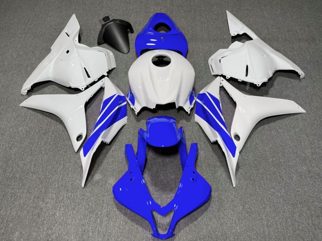 Honda CBR600RR Motorrad Verkleidung 2009-2012 - Weiss Blau Streifen