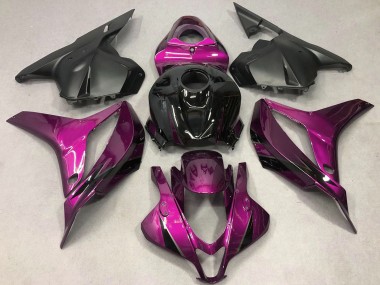 Honda CBR600RR Motorrad Verkleidung 2009-2012 - Rosa Glanzendes Schwarz OEM Stil