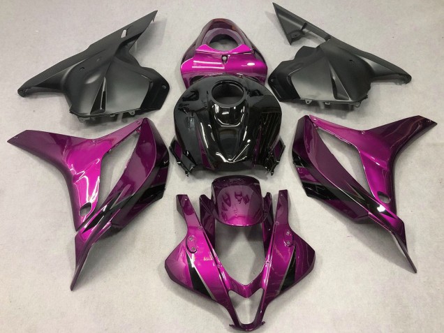 Honda CBR600RR Motorrad Verkleidung 2009-2012 - Rosa Glanzendes Schwarz OEM Stil