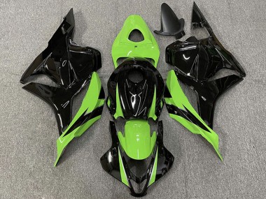 Honda CBR600RR Motorrad Verkleidung 2009-2012 - Grun Glanzendes Schwarz OEM Stil