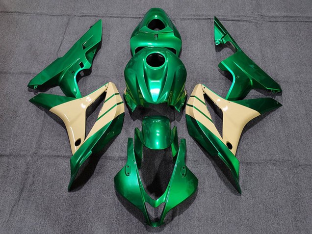 Honda CBR600RR Motorrad Verkleidung 2007-2008 - Emerald Grun Tan