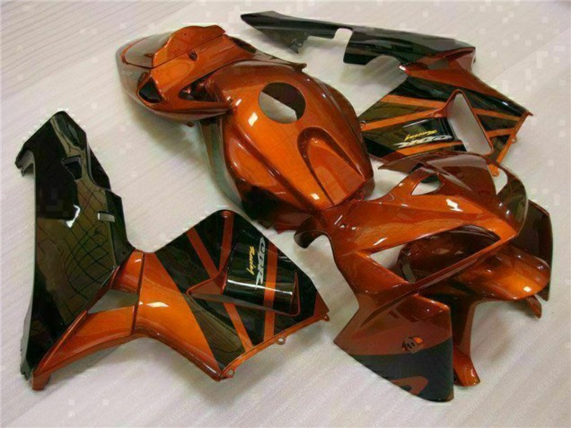 Honda CBR600RR Motorrad Verkleidung Kit 2005-2006 - Orange Schwarz