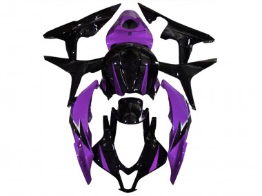 Honda CBR600RR Motorrad Verkleidung 2007-2008 - Lila Glanzendes Schwarz