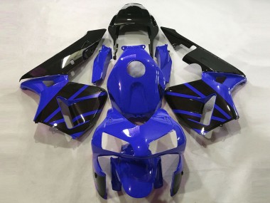 Honda CBR600RR Motorrad Verkleidung 2003-2004 - Blau Glanzendes Schwarz OEM Stil