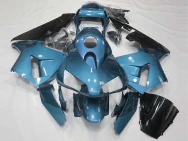 Honda CBR600RR Motorrad Verkleidung 2003-2004 - Hellblau Glanzendes Schwarz