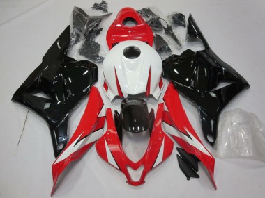 Honda CBR600RR Motorrad Verkleidung 2009-2012 - Weiss Rot Glanzendes Schwarz