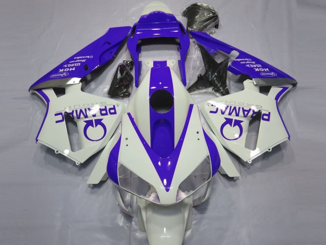 Honda CBR600RR Motorrad Verkleidung 2003-2004 - Weiss Blau Pramac