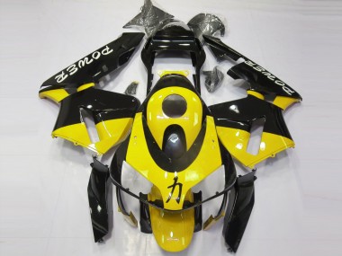 Honda CBR600RR Motorrad Verkleidung 2003-2004 - Gelb Glanzendes Schwarz Power