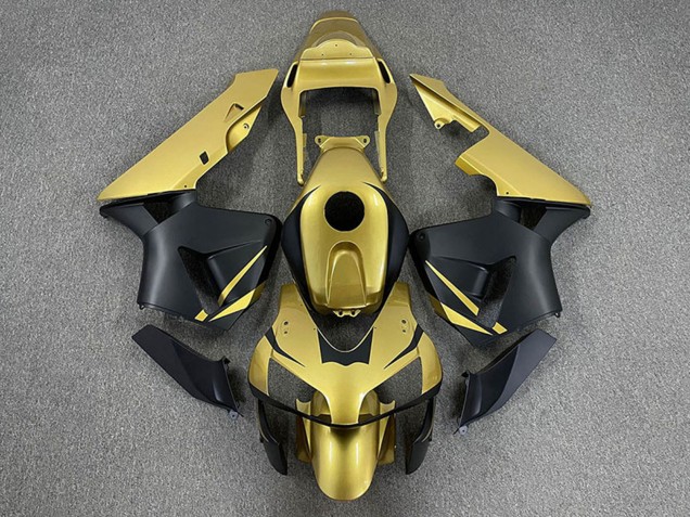 Honda CBR600RR Motorrad Verkleidung 2003-2004 - Gold Matt Schwarz