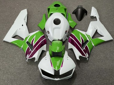 Honda CBR600RR Motorrad Verkleidung 2013-2023 - Weiss Grun Lila