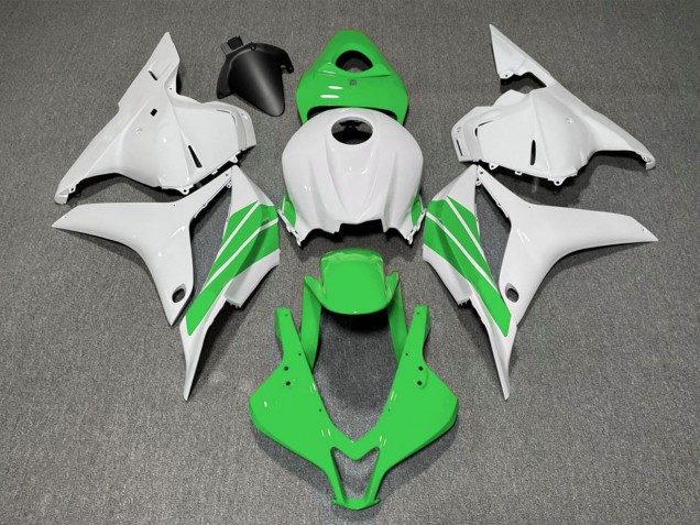 Honda CBR600RR Motorrad Verkleidung 2009-2012 - Weiss Grun Streifen