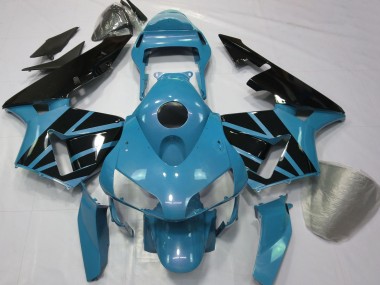Honda CBR600RR Motorrad Verkleidung 2003-2004 - Hellblau Glanzendes Schwarz