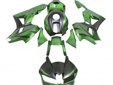 Honda CBR600RR Motorrad Verkleidung 2013-2023 - Lizard Grun Matt Schwarz