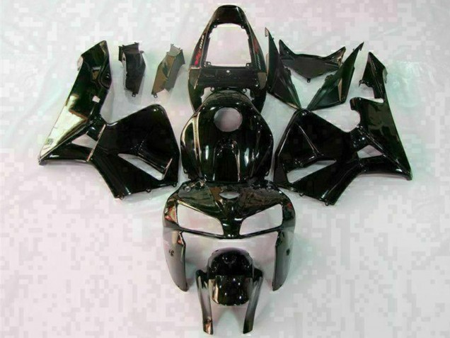 Honda CBR600RR Motorrad Verkleidung 2005-2006 - Glanzendes Schwarz Weiss