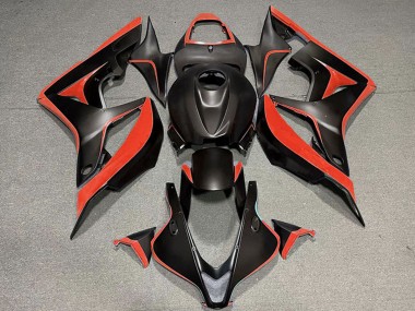 Honda CBR600RR Motorrad Verkleidung 2007-2008 - Rot Matt Schwarz