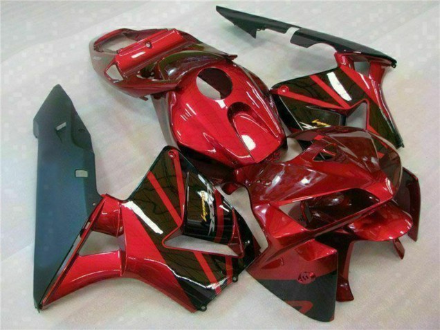 Honda CBR600RR Motorrad Verkleidung 2005-2006 - Rot Schwarz