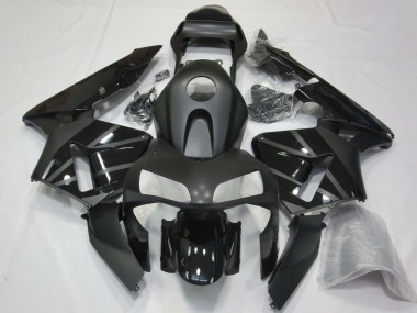 Honda CBR600RR Motorrad Verkleidung 2003-2004 - Glanzendes Schwarz Matt Schwarz