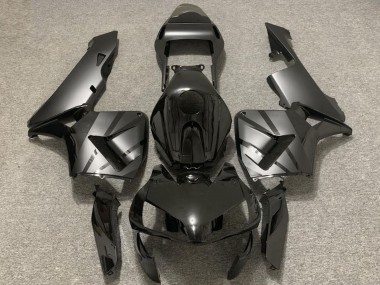 Honda CBR600RR Motorrad Verkleidung 2003-2004 - Glanzendes Schwarz Matt Grau OEM Stil