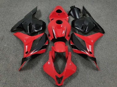 Honda CBR600RR Motorrad Verkleidung 2009-2012 - Rot Glanzendes Schwarz OEM Stil