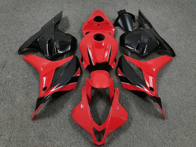 Honda CBR600RR Motorrad Verkleidung 2009-2012 - Rot Glanzendes Schwarz OEM Stil