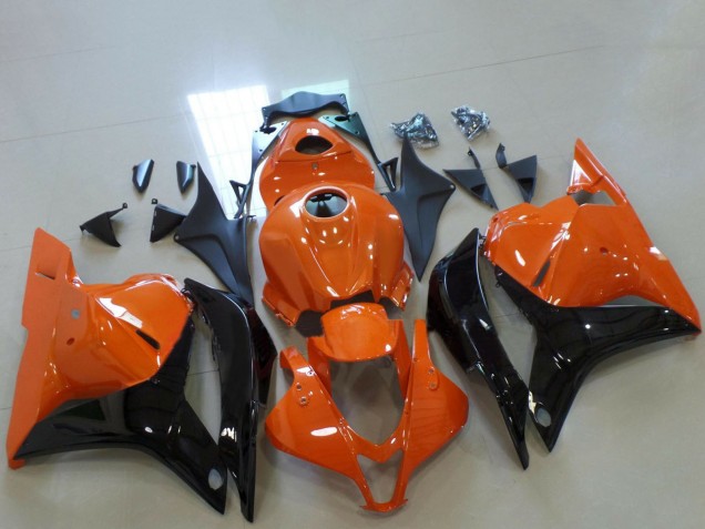 Honda CBR600RR Motorrad Verkleidung 2009-2012 - Orange Glanzendes Schwarz