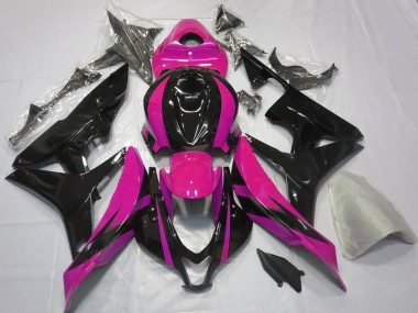 Honda CBR600RR Motorrad Verkleidung 2007-2008 - Rosa Glanzendes Schwarz OEM Stil