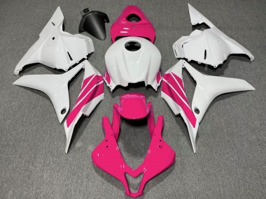 Honda CBR600RR Motorrad Verkleidung 2009-2012 - Weiss Rosa Streifen