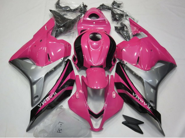 Honda CBR600RR Motorrad Verkleidung 2009-2012 - Silber Rosa Glanzendes Schwarz OEM Stil