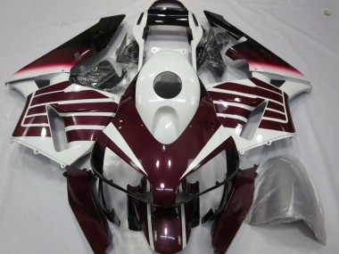 Honda CBR600RR Motorrad Verkleidung 2003-2004 - Weiss Dunkel Lila