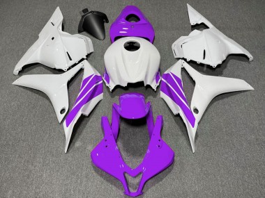 Honda CBR600RR Motorrad Verkleidung 2009-2012 - Weiss Lila Streifen