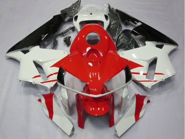 Honda CBR600RR Motorrad Verkleidung 2005-2006 - Weiss Rot Schwarz