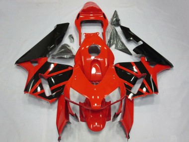 Honda CBR600RR Motorrad Verkleidung 2003-2004 - Rot Glanzendes Schwarz OEM Stil