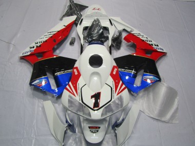 Honda CBR600RR Motorrad Verkleidung 2003-2004 - Weiss Rot Blau Glanzendes Schwarz EuroBet
