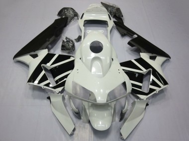 Honda CBR600RR Motorrad Verkleidung 2003-2004 - Weiss Glanzendes Schwarz OEM Stil