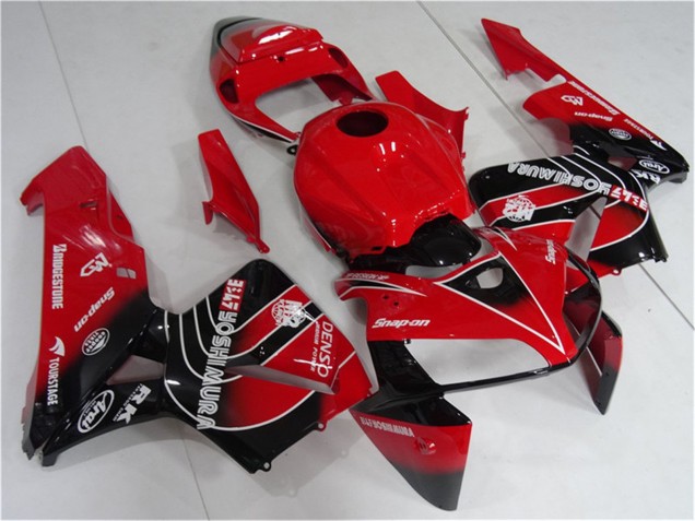 Honda CBR600RR Motorrad Verkleidungen Kit 2005-2006 - Rot Schwarz