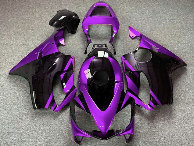 Honda CBR600 F4i Motorrad Verkleidung 2001-2003 - Lila Glanzendes Schwarz