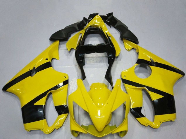Honda CBR600 F4i Motorrad Verkleidung 2001-2003 - Gelb Glanzendes Schwarz